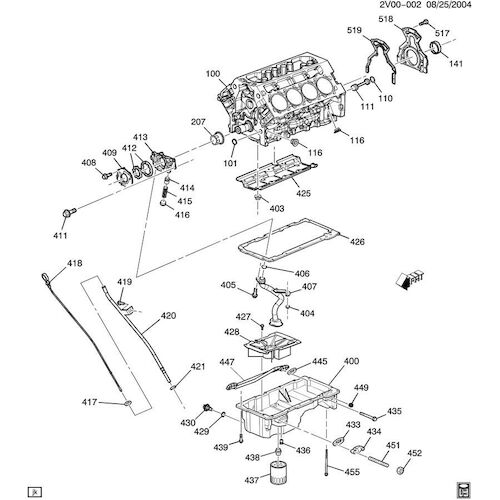 GASKET ENGINE OIL COOLER PIPE IN SUMP 2 REQUIRED GEN 3 V8 VT VX VY VZ VE WH WK WL WM no 445 in pic