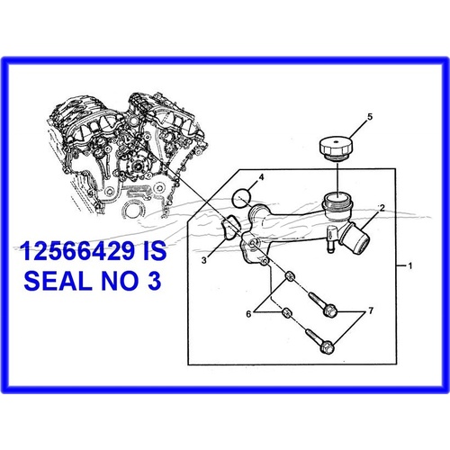 O RING VZ VE V6 ALLOYTEC WATER OUTLET LOWER ?ORING also need ?12584040