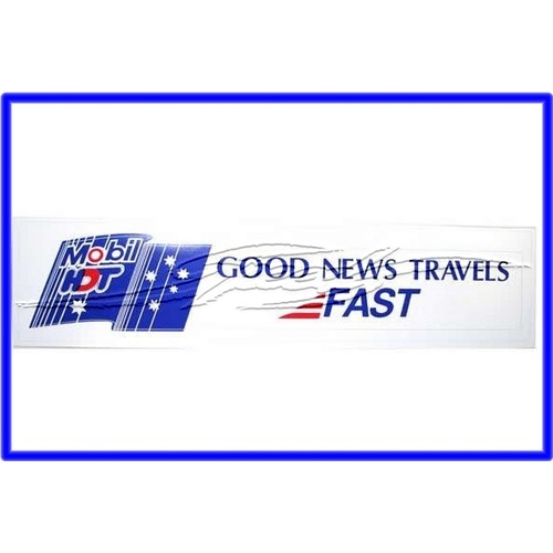 DECAL MOBIL HDT GOOD NEWS TRAVELS FAST