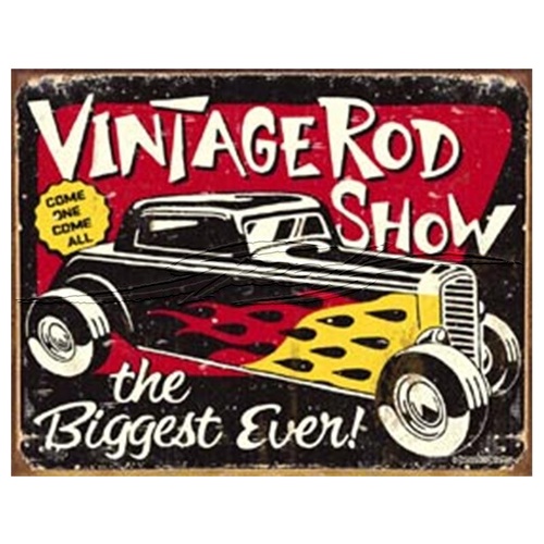 SIGN SCHOENBERG VINTAGE RODSHOW