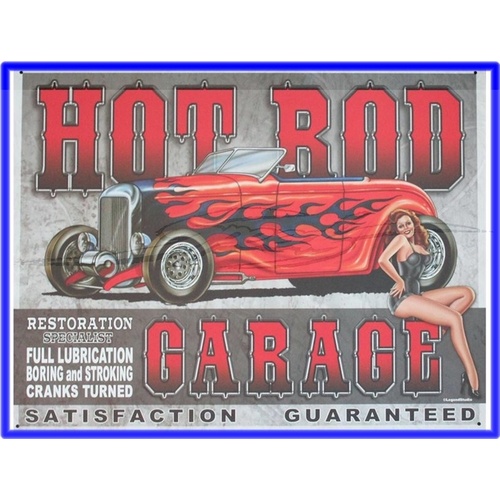SIGN LEGENDS HOT ROD GARAGE