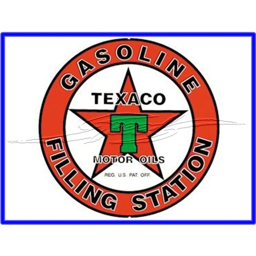SIGN TEXACO / FILLING STATION