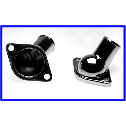 O RING WATER NECK SMALL BLOCK CHEV STRAIGHT CHROME THERMOSTAT HOUSING