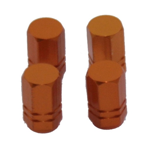 TYRE VALVE CAP -GOLD- PACK 4