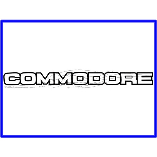 Decal Boot Lid VK Lm5000 Black 'Commodore'