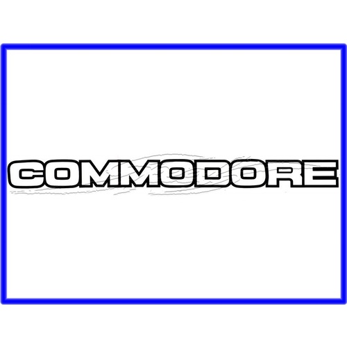 Decal Boot Lid VK Lm5000 Black "Commodore"