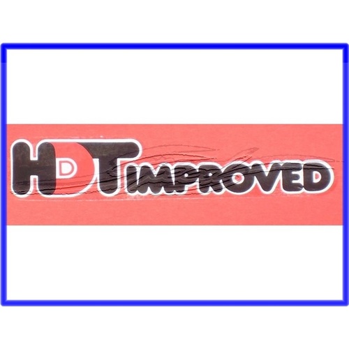 DECAL HDT VC VH HDT IMPROVED GLASS DECAL RED & BLACK