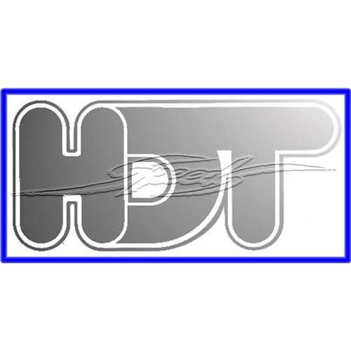 HDT Logo Silver Decal 40x20mm