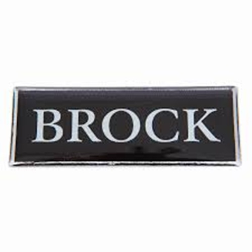 VL Brock Badge Rectangular