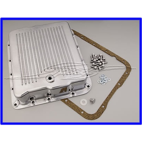 Transmission Pan GM Turbo 700R4/4L60/4L60E-extra Capacity Polished Alloy