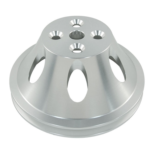 Pulley Upper Single Groove Swp Polished Alloy Small Block Chevrolet 265-400