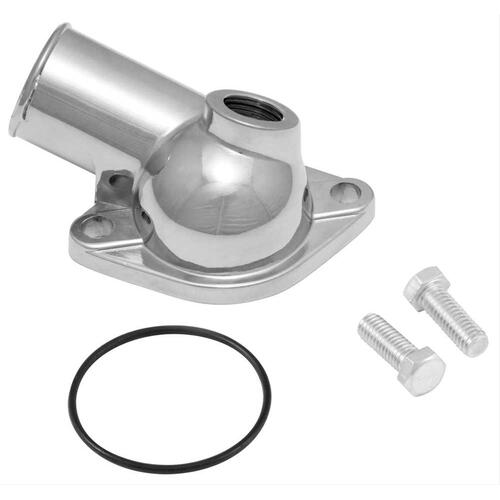 Water Neck Chev Late Model with 1/2 Inch Npt Hole CROME THERMOSTAT HOUSING
