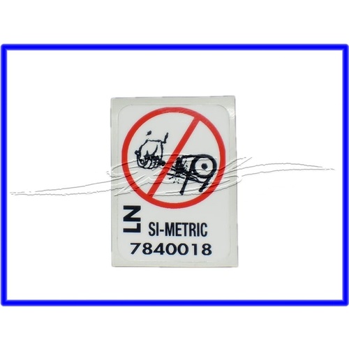POWER STEER WARNING DECAL VK VL HDT VINYL
