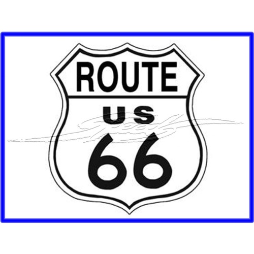 SIGN ROUTE 66 SHIELD