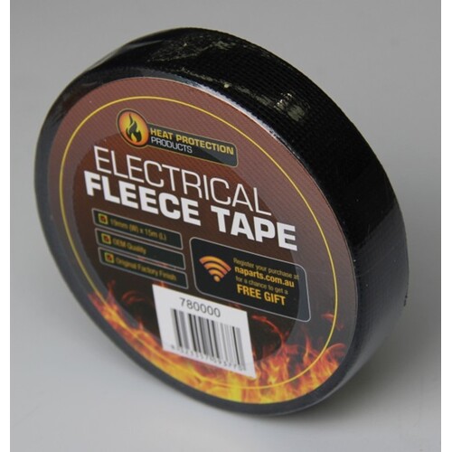 THERMAL FLEECE WIRING LOOM TAPE 19MM X 15 METRES TEARABLE ANTI ABRASION ANTI RATTLE