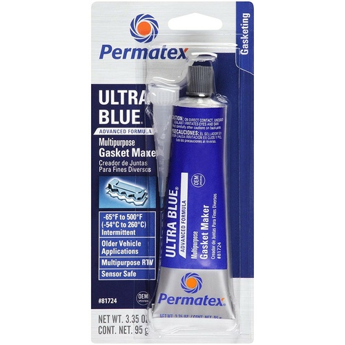 Permatex? Ultra Blue? Multipurpose RTV Silicone Gasket Maker 95GRAMS