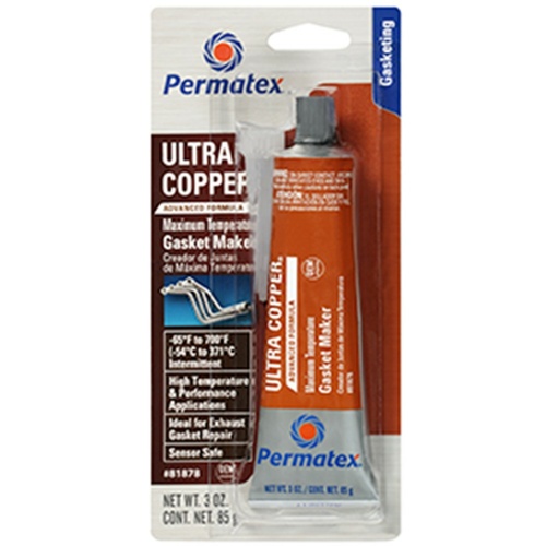 Permatex? 81878 Sensor Safe Ultra Copper? Maximum Temperature RTV Silicone Gasket Maker - 85 gr (35145)