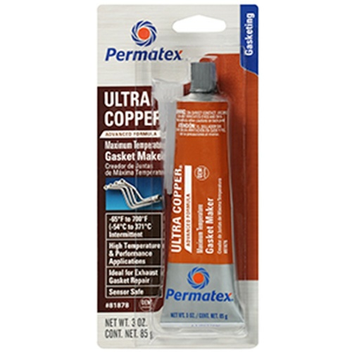 Permatex? 81878 Sensor Safe Ultra Copper? Maximum Temperature RTV Silicone Gasket Maker - 85 gr (35145)