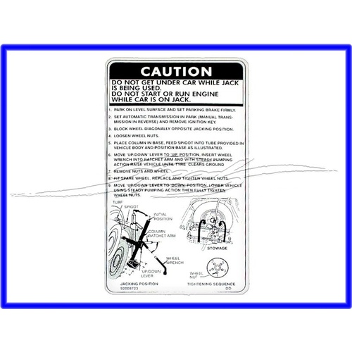 BOOT DECAL JACK INSTRUCTIONS VB VC VH VK VL