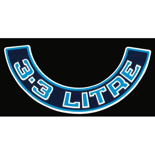 DECAL TRANSFER AIR CLEANER BLUE '3.3 LITRE'
