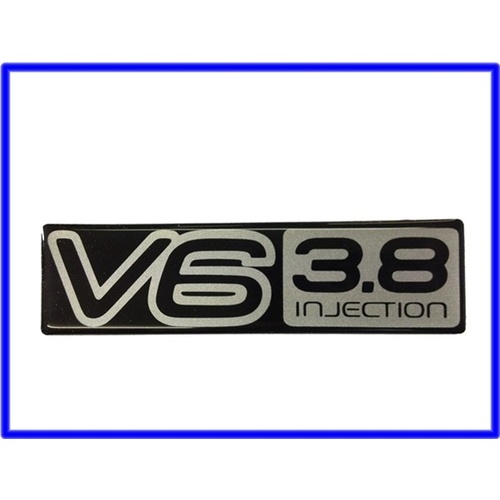 Badge 'V6 3.8 Injection' Front Guard VP Commodore genuine gmh new old stock