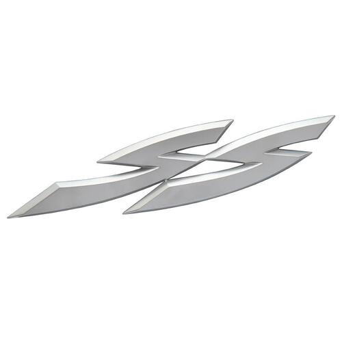 BADGE "SS" VY UTE/WAGON TAILGATE SATIN CHROME