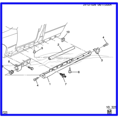 NUT RETAINS SKIRT ON SILL VT VX VY VZ NO5 IN PIC COMMODORE PRICE PER NUT (NO 10 IS 92059946)