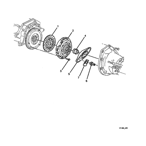 CLUTCH FORK SPRING GETRAG no7 in image