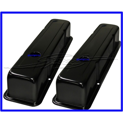 Valve Covers SB Chev Tall ALL BLACK