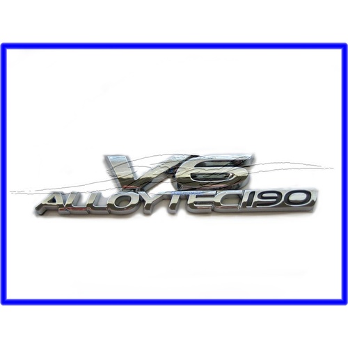 BADGE V6 ALLOYTEC 190 SUITS VZ AND WL FRONT GUARD
