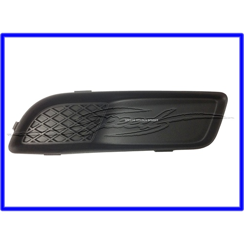 VZ FRONT BUMPER BAR INSERT BLACK LEFT