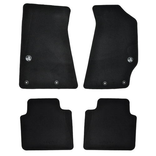 FLOOR MAT SET CARPET FRONT & REAR ANTHRACITE BLACK SUITS VT VX VY VZ WH WK WL