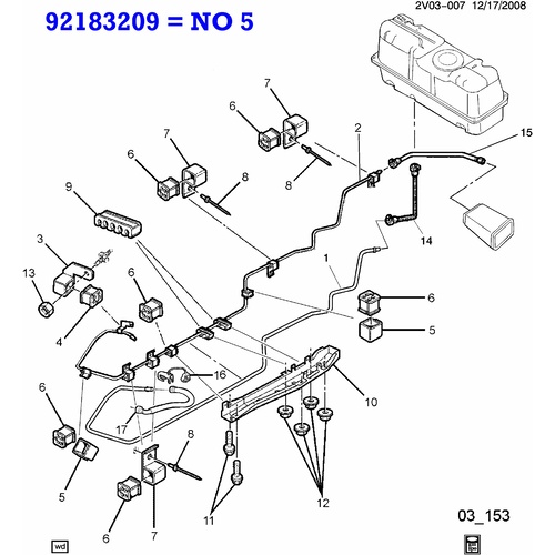 NLA - BRACKET BRAKE AND FUEL FEED PIPES VT VX VY VZ V2 INCLUDING MONARO