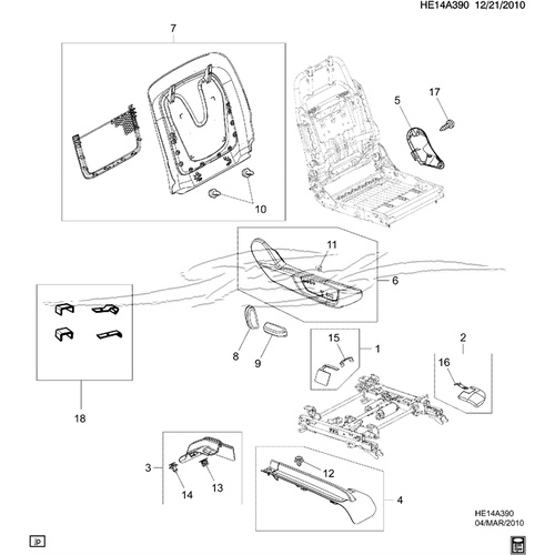 SEAT BACK RETAINER CLIP VE VF