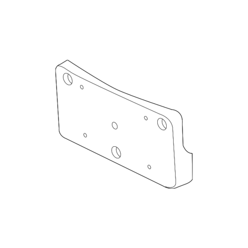 LICENSE NUMBER PLATE BRACKET VE PONTIAC G8 FRONT BUMPER BAR suits large plate 40cm x 15cm