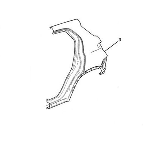 PANEL LEFT REAR QUARTER JG CRUZE