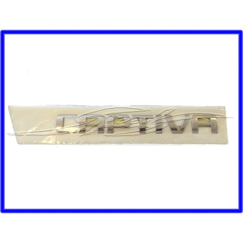 badge emblem captiva rear