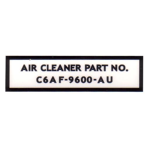 DECAL AIR CLEANER XR GT REAR