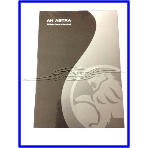 OWNERS MANUAL AH ASTRA 92213696
