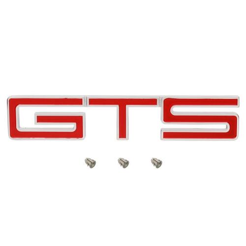 "GTS" FENDER BOOT BADGE (RED) HK HT