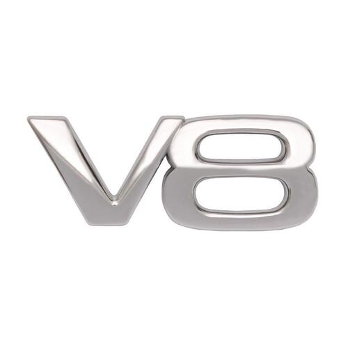 BADGE EMBLEM 'VR VS VT 'V8' CHROME