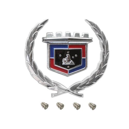 WREATH AND SHIELD EMBLEM HQ STATESMAN DEVILLE