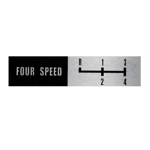 BADGE CONSOLE INSERT 4SPEED PATTERN HQ H