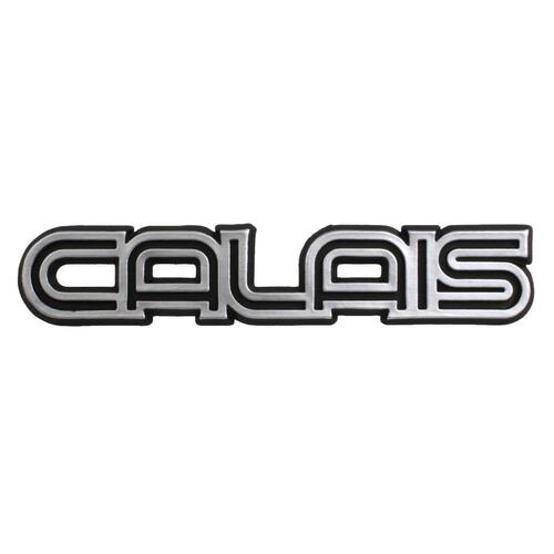 BADGE CALAIS VK BOOTLID VL CENTER GARNISH ANGLED DIECAST WITH SPEED NUTS