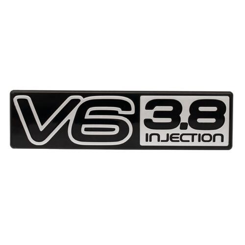 BADGE 'V6 3.8 INJECTION' VN BOOT (BLACK/SILVER) 92035340