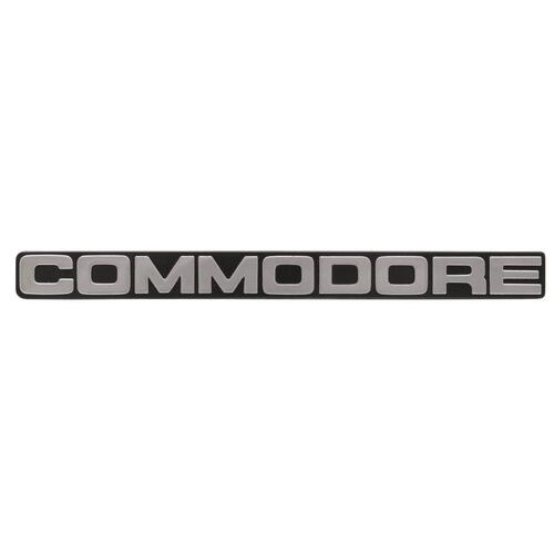 BADGE FRONT BUMPER BAR VH "COMMODORE" 2 REQUIRED PER CAR