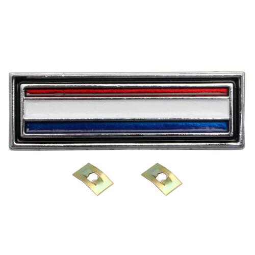 CONSOLE BADGE XW XY GS (RED ?WHITE & BLU