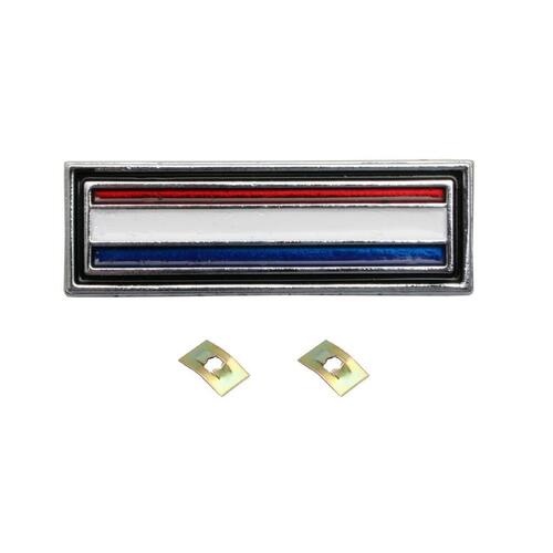 CONSOLE BADGE XW XY GS (RED ?WHITE & BLU