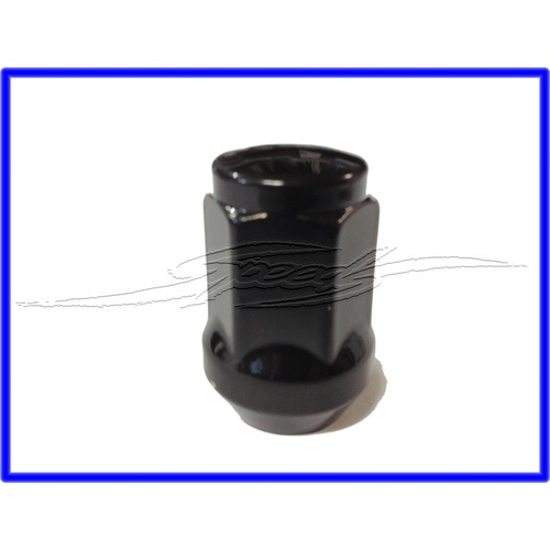 MAG WHEEL NUT BLACK VE COMMODORE & WM 14 x 1.5 FLARED TAPERED SHANK WITH 19 MM HEAD
