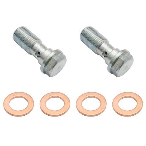 BRAKE BANJO BOLT KIT 10 X 1.00 (ZINC) WITH WASHERS LATE UC WB  VB VC VH VK VL VN VG VP VR VS VT VU VX VY VZ VE VF